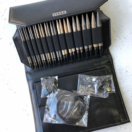 Набор спиц 12 см 12 пар LYKKE Driftwood Black