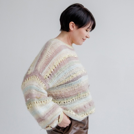 Описание вязания #Джемпер_из_коробочки