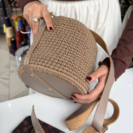 Описание вязания #Сумка_ведро