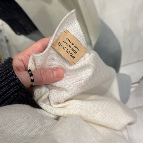 Кашемировый палантин by WoolDom, Бланко