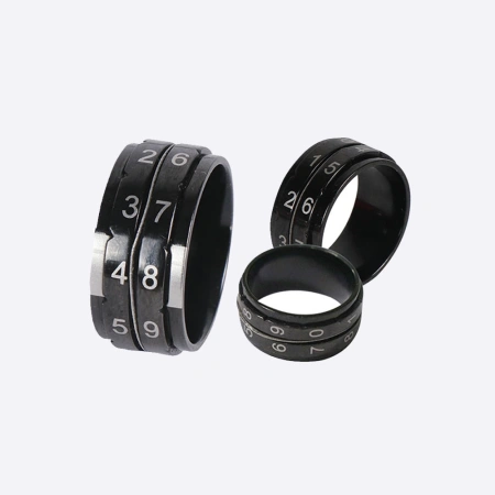 Счетчик рядов, кольцо KnitPro, Цвет черный (21,4 мм, 10870)