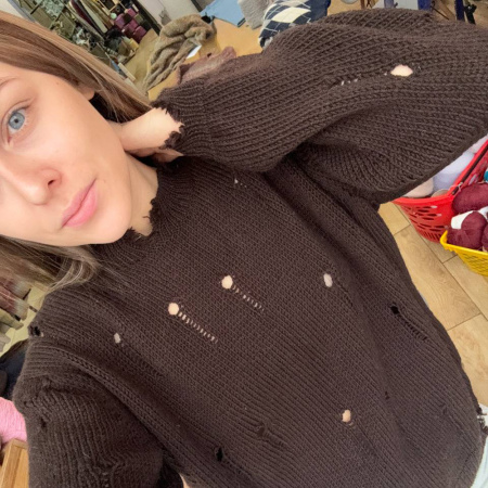 Описание вязания #Джемпер_Рванина