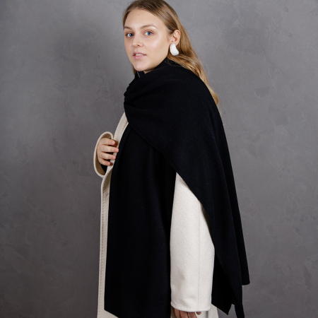 Кашемировый палантин by WoolDom, Блек Опиум