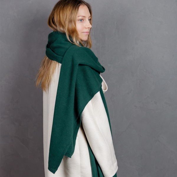Кашемировый палантин by WoolDom, Бутылочный