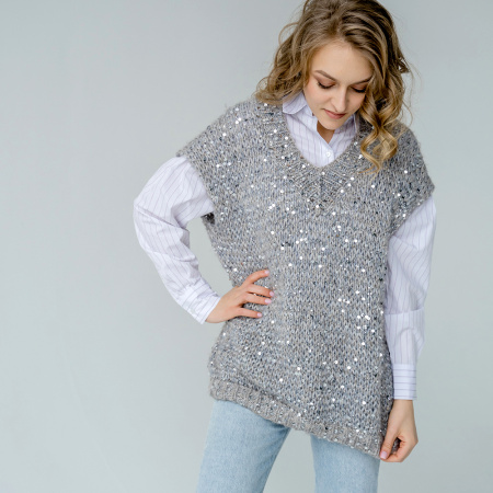 Описание вязания жилет #Воздушный_воздух Описание вязания жилет #Воздушный_воздух