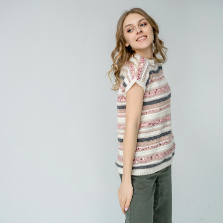 Описание вязания #Футболка_Кучинелли_NEW!