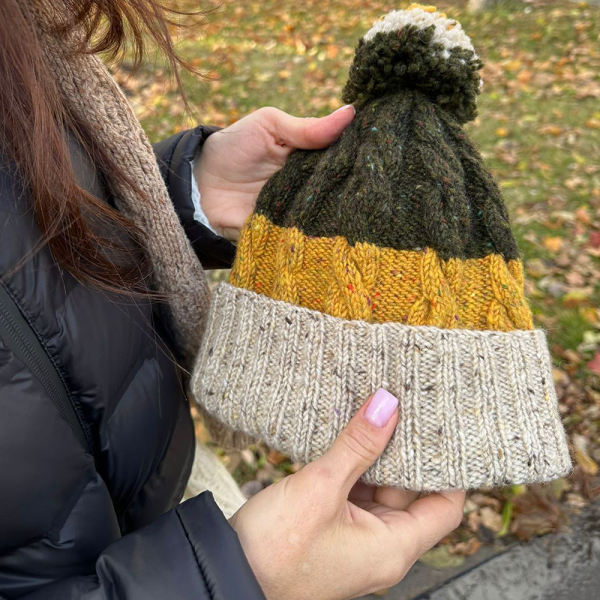 Описание вязания #Шапка_Ирландия