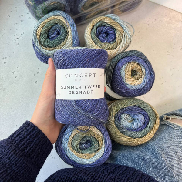 Пряжа Katia Summer Tweed Degrade