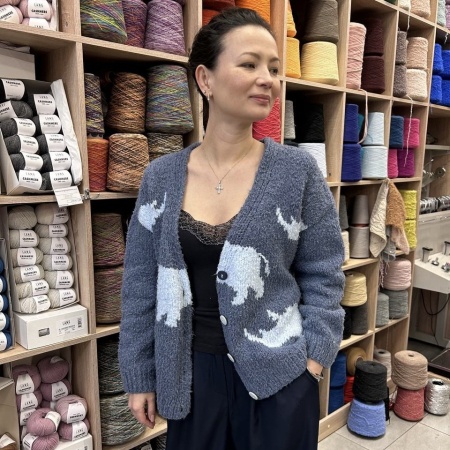 Описание вязания #Кардиган_носороги Описание вязания #Кардиган_носороги