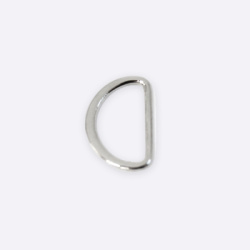 Полукольцо металлическое 18 мм D.ring-13 (Серебро)