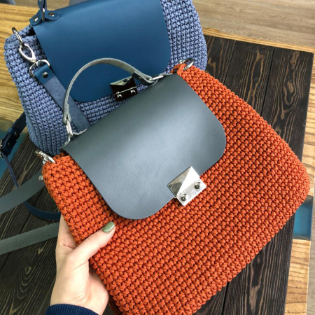 Описание вязания #Сумка_саквояж Описание вязания #Сумка_саквояж