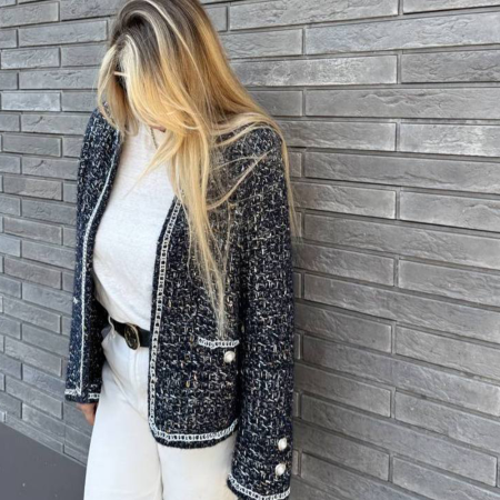 Описание вязания #Жакет_Chanel_КЛАССИКА