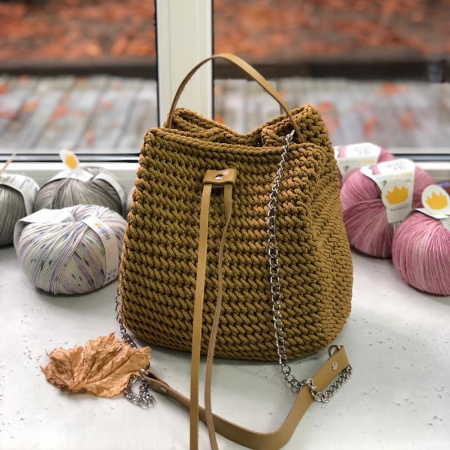 Набор для сумки-торбы из натуральной кожи Набор для сумки-торбы из натуральной кожи