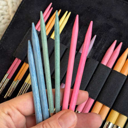 Набор спиц 12 см 12 пар LYKKE COLOUR Black