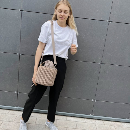 Описание вязания #Сумка_ведро