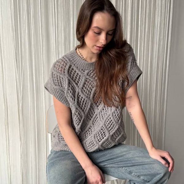 Описание вязания #Жилет_Космос