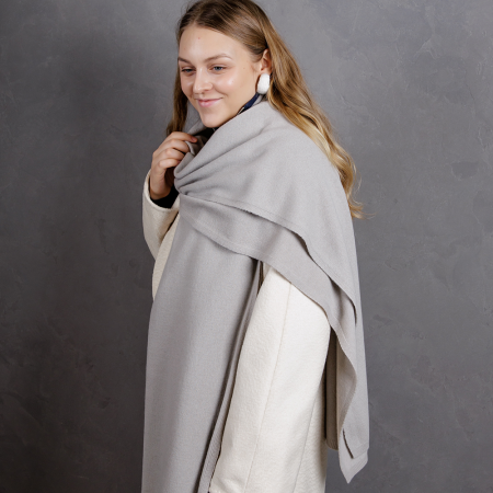Кашемировый палантин by WoolDom, Пенка латте