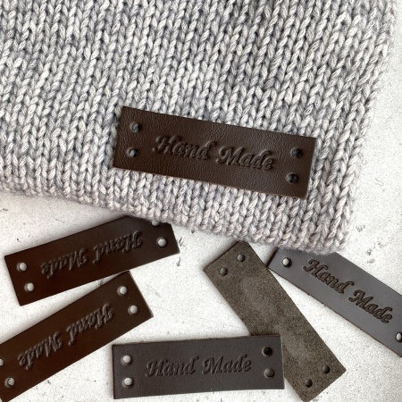 Бирка кожаная Большая 2.5*8 см (Шоколад)