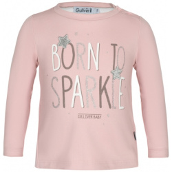 Лонгслив Born to Sparkle для девочек, Розовый