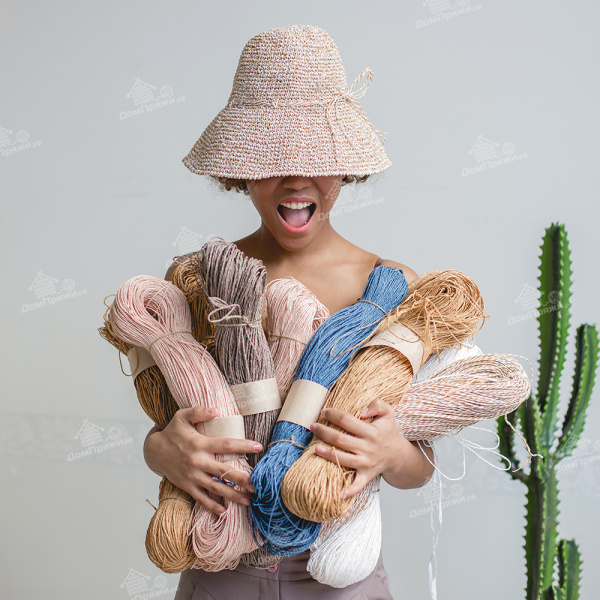 Пряжа Рафия в пасме, размер M Пряжа Рафия в пасме, размер M