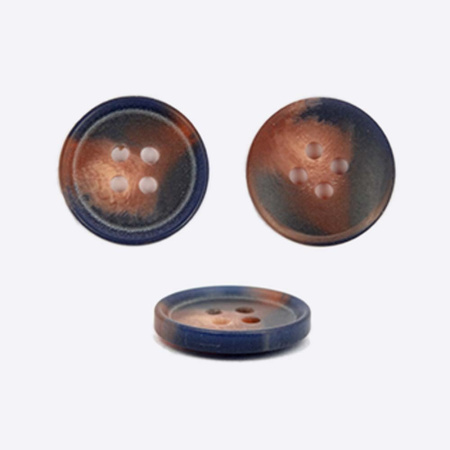 Пуговицы 8377 синий/терракот 15мм