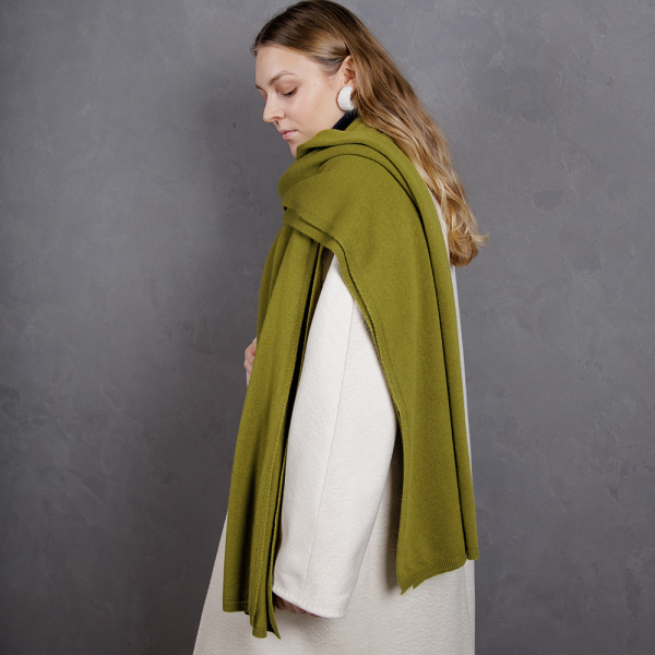 Кашемировый палантин by WoolDom, Лемонграсс