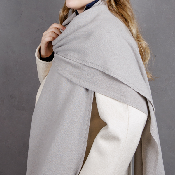 Кашемировый палантин by WoolDom, Пенка латте
