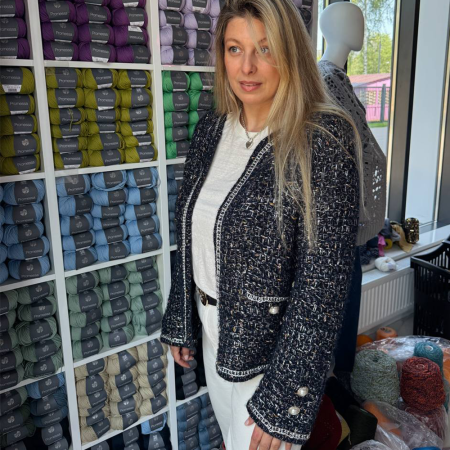 Описание вязания #Жакет_Chanel_КЛАССИКА