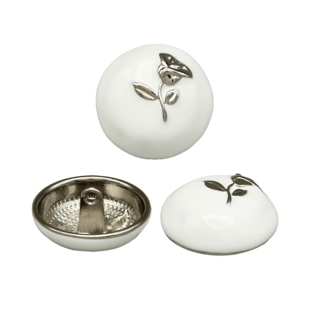 Пуговица CHANEL SS Роза Эмаль 23 мм