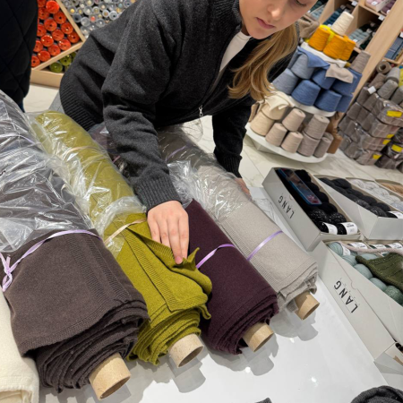 Кашемировый палантин by WoolDom, Пенка латте