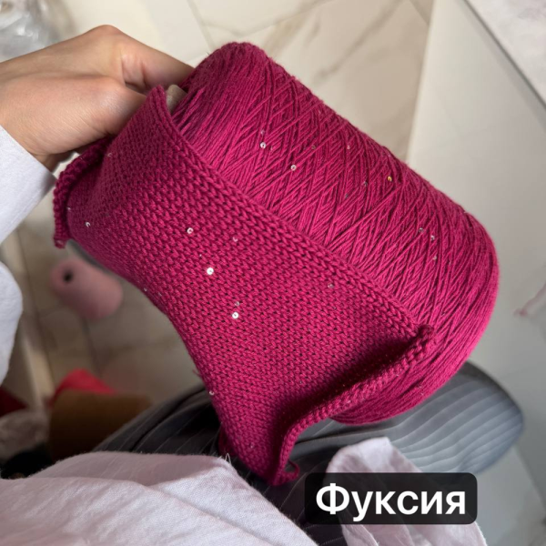 Пряжа бобинная Cotton Paillettes Mix