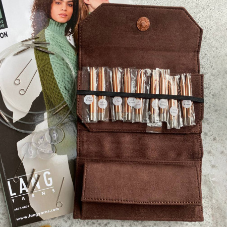 Набор съемных медных спиц 7 см 9 пар Cypra Brown Lykke