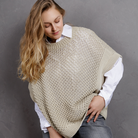 Описание вязания #Футболка_Банановая_Сетка