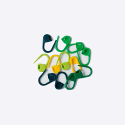 Маркер для вязания Булавка желтый/зеленый/светло-зеленый/темно-бирюзовый KnitPro арт. 10899