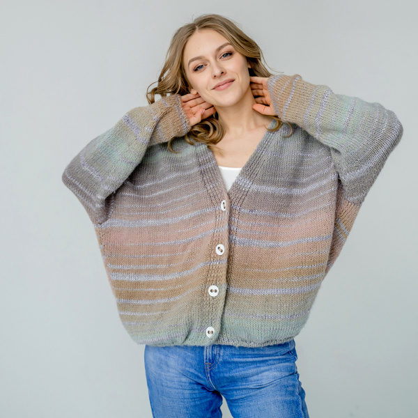 Описание вязания #Бомбер_года