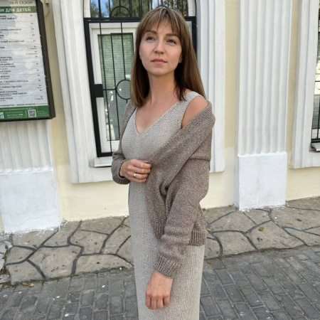 Описание вязания #Сарафан_Сафари