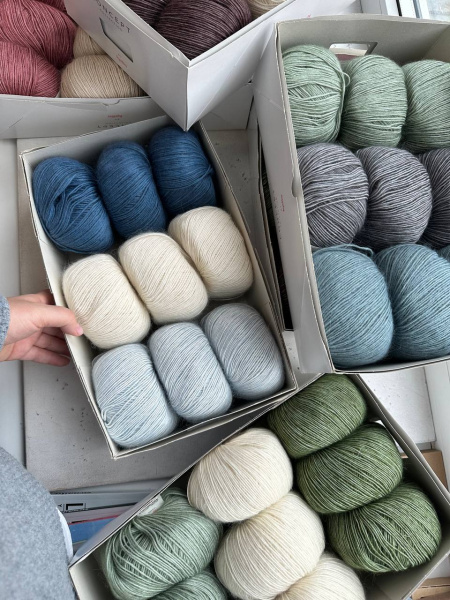 Пряжа Katia Mohair Cotton