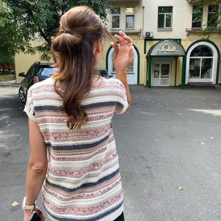 Описание вязания #Футболка_Кучинелли