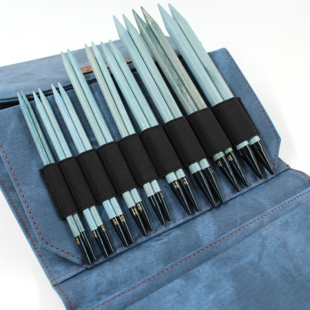 Набор длинных съемных спиц 9 пар Lykke Indigo (синий)