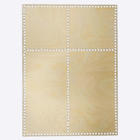 Донышко Прямоугольник на четыре секции Фанера, 42х58 см