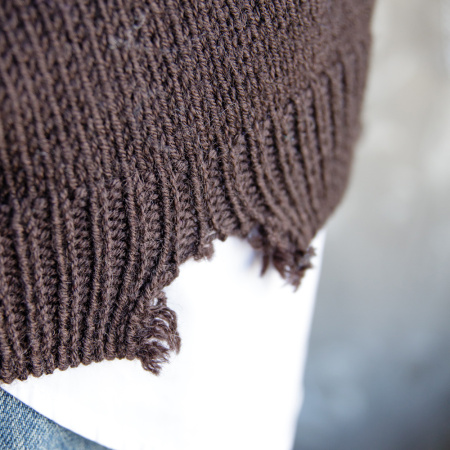 Описание вязания #Джемпер_Рванина