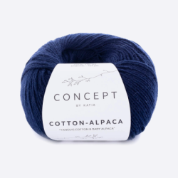 Пряжа Katia Cotton-Alpaca (1084.87, Чернильный)