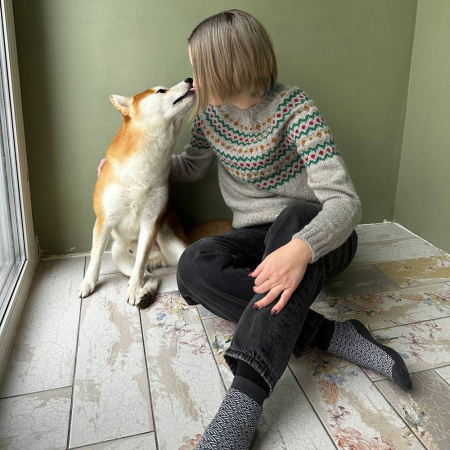 Доступ к онлайн-совместнику. Джемпер круглая кокетка