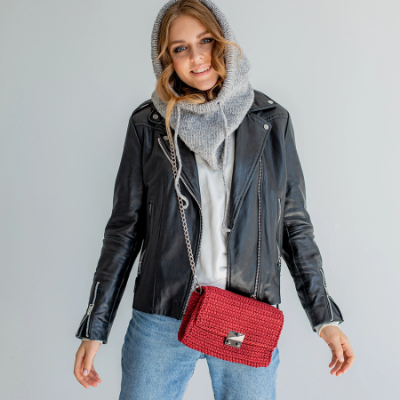 Описание вязания #Сумка_ поясная