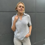 Описание вязания #Футболка_поло_втачной_рукав