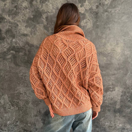 Описание вязания #Карди_Саша_Белый