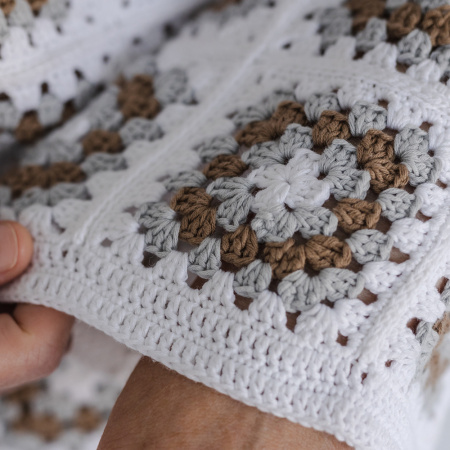 Описание вязания #Джемпер_кроше