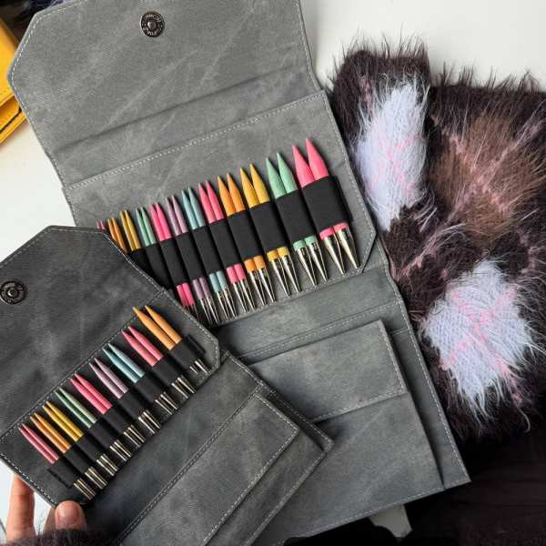 Набор спиц 7 см 9 пар LYKKE COLOUR Grey