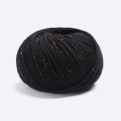 Пряжа Lamana Como Tweed (01, Черный)