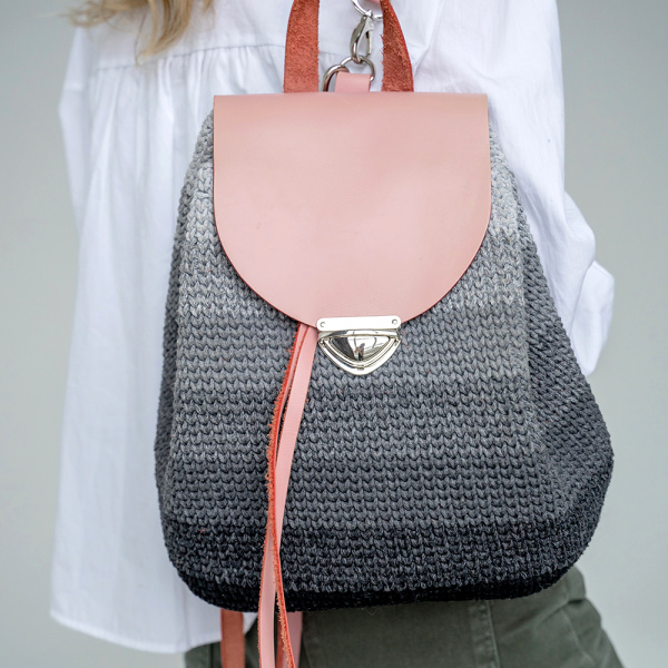 Описание вязания #Рюкзак_крафтовый